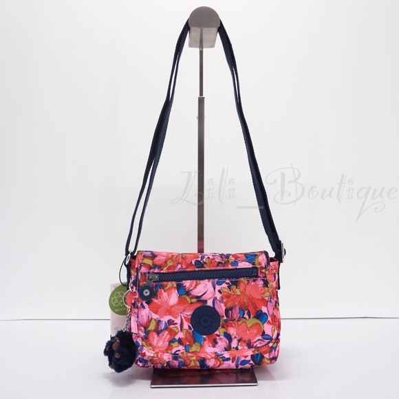 Kipling Sabian Crossbody Mini Shoulder Bag Polyester AC8282 Pleasing Petals $54 - Picture 1 of 11